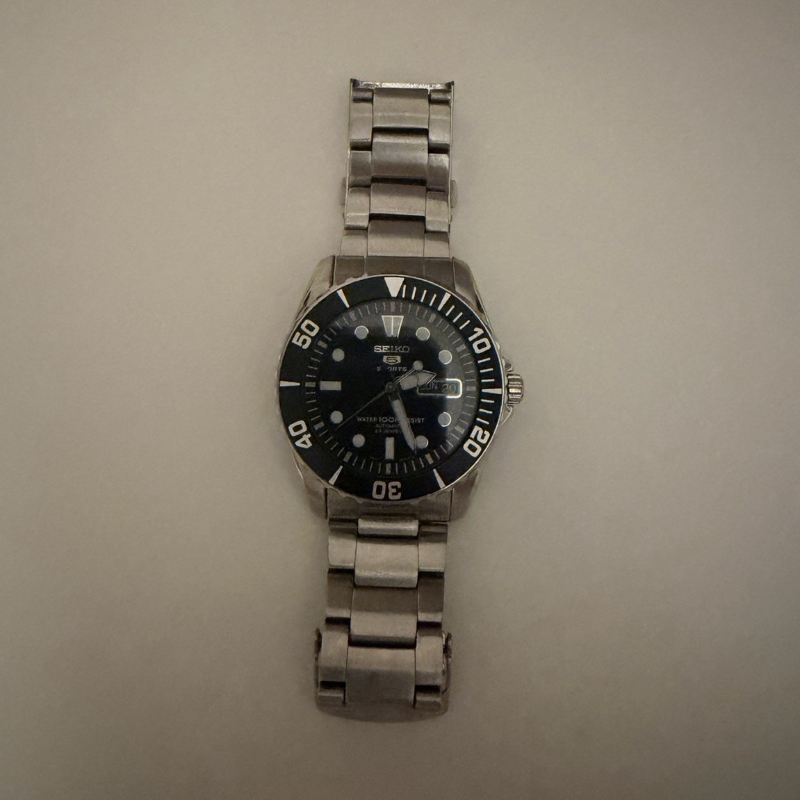 Seiko 5 SNZF17 “Sea Urchin” Men’s Automatic Diver Watch Black Dial 100m