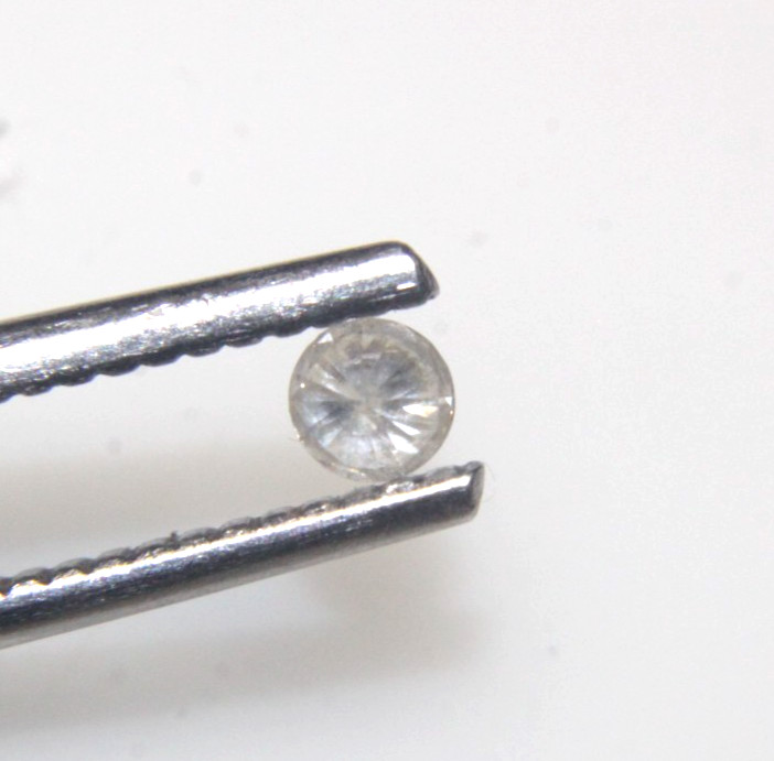 0.11CTS NATURAL REAL RARE WHITE ROUND SOLITAIRE DIAMOND 3.16-3.18×1.88MM