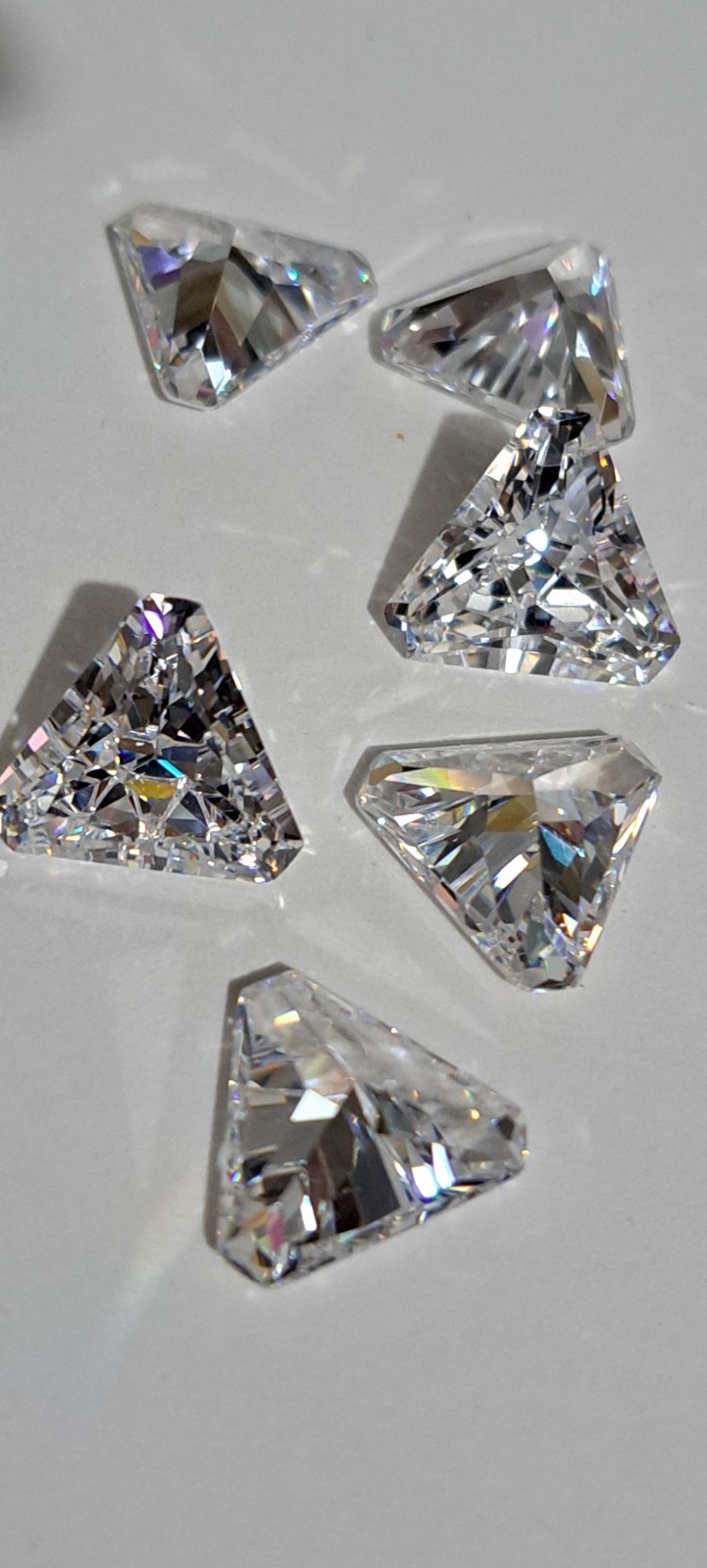 13x13mm Traingle Trillion Cut Loose CZ Stone Cubic Zirconia