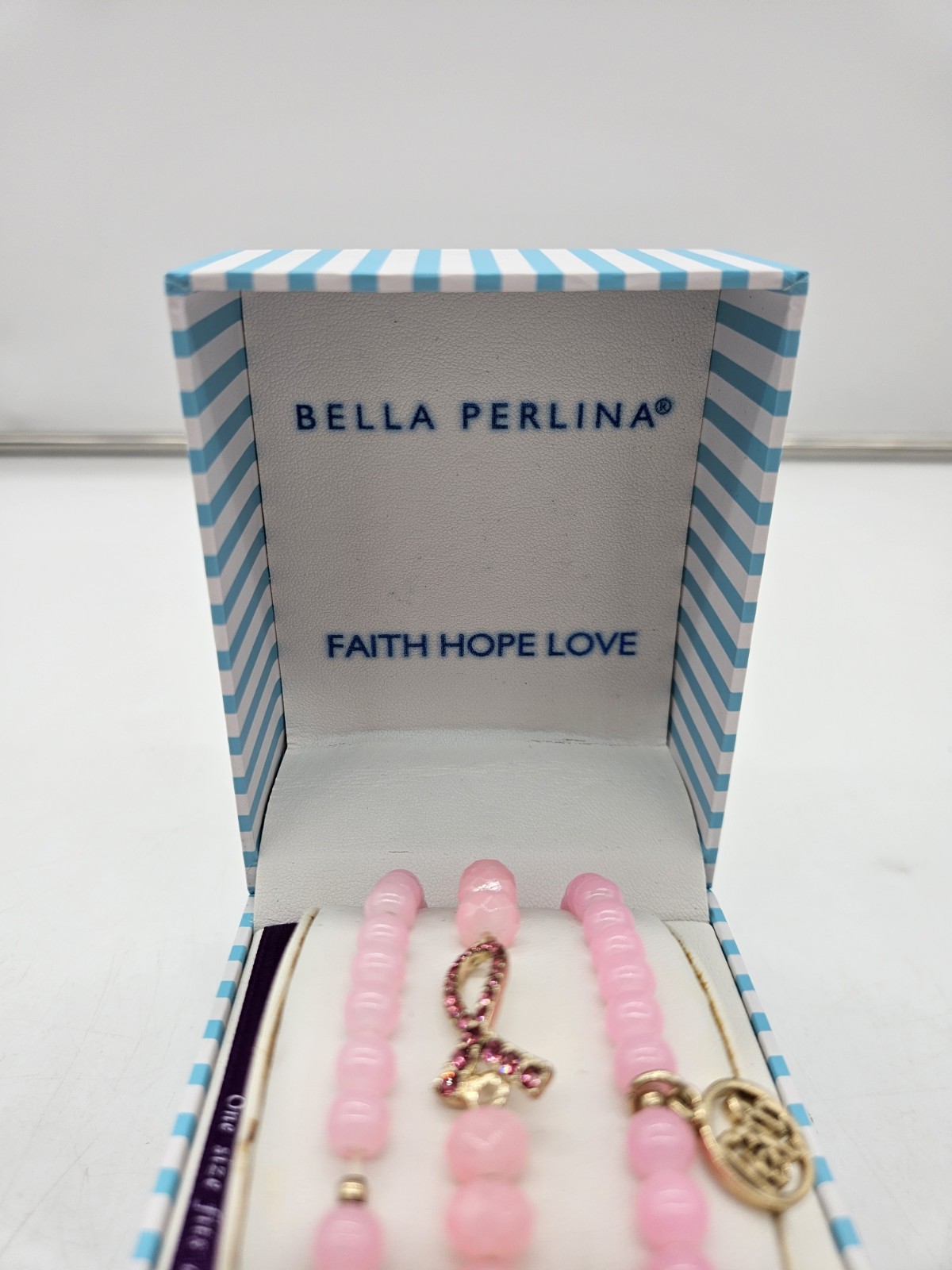 Bella Perlina I Faith Hope Love set of three 3 Bracelets