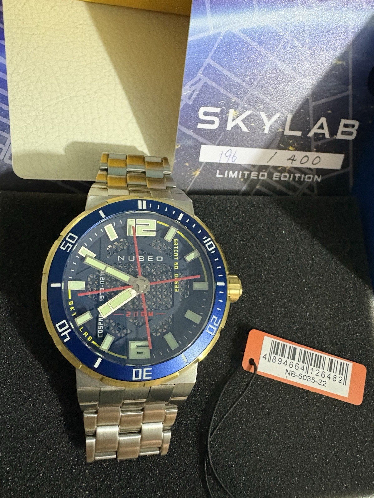 Nubeo Skylab Admiral Blue Skeleton Limited Edition Automatic Watch