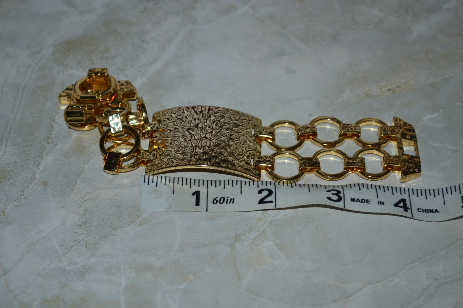 Henri Bendel Hammered Statement Bracelet