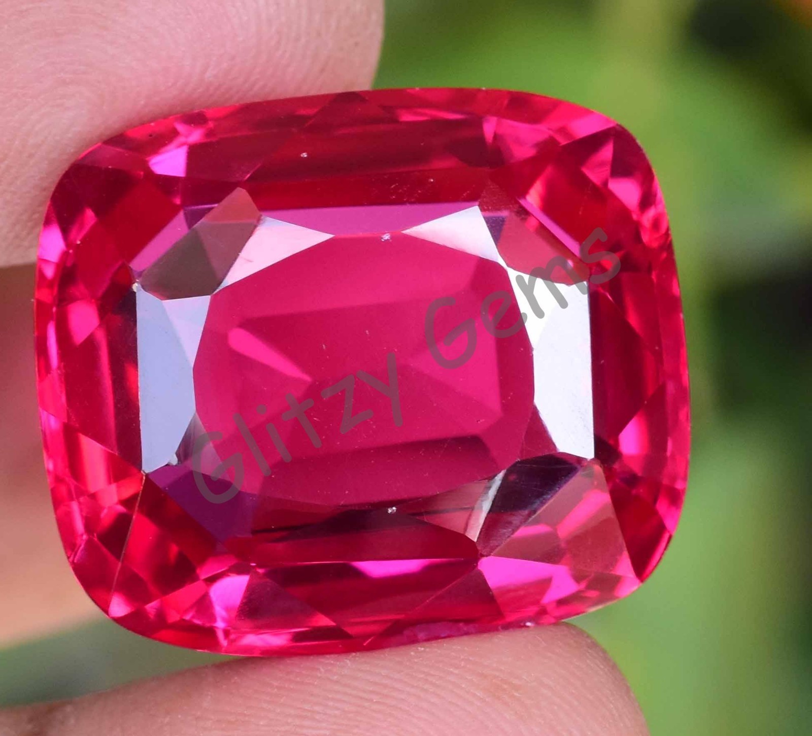 Natural Red Pink Ruby Mogok 68.85 Ct Cushion Stunning CERTIFIED Loose Gemstone