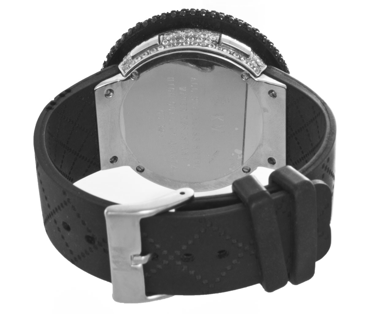 Kings Master Men’s LED Display Digital Quartz Black Rubber Strap Watch