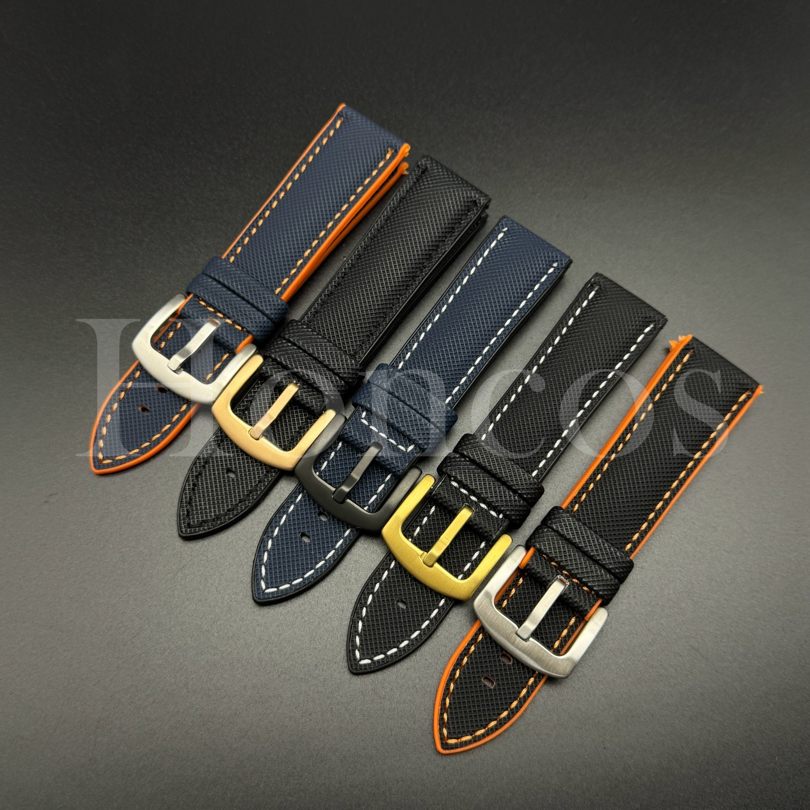 20 22 MM Colorful Hybrid Nylon Rubber Strap Watch Band Buckle fits for Omega USA