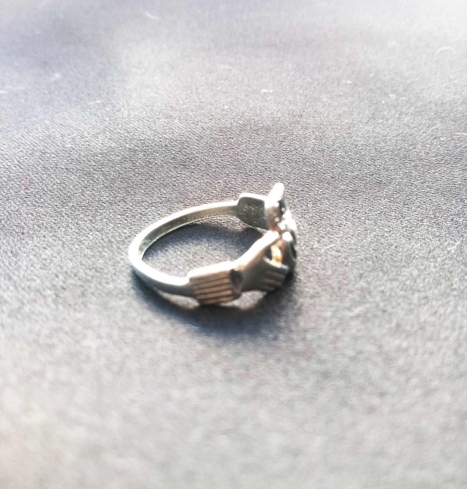 Sterling Silver Stamped 925 Claddagh Ring Size 6