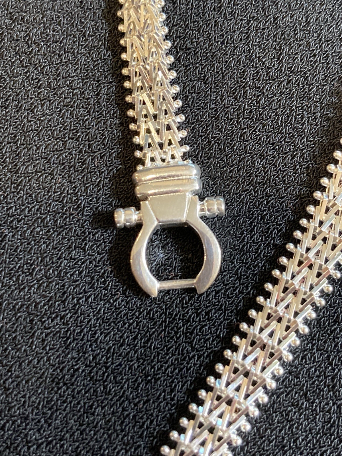 Imperial Silver 2 Row Wheat chain Buckle Bracelet – Sz L (8”) Or M (7.25”)