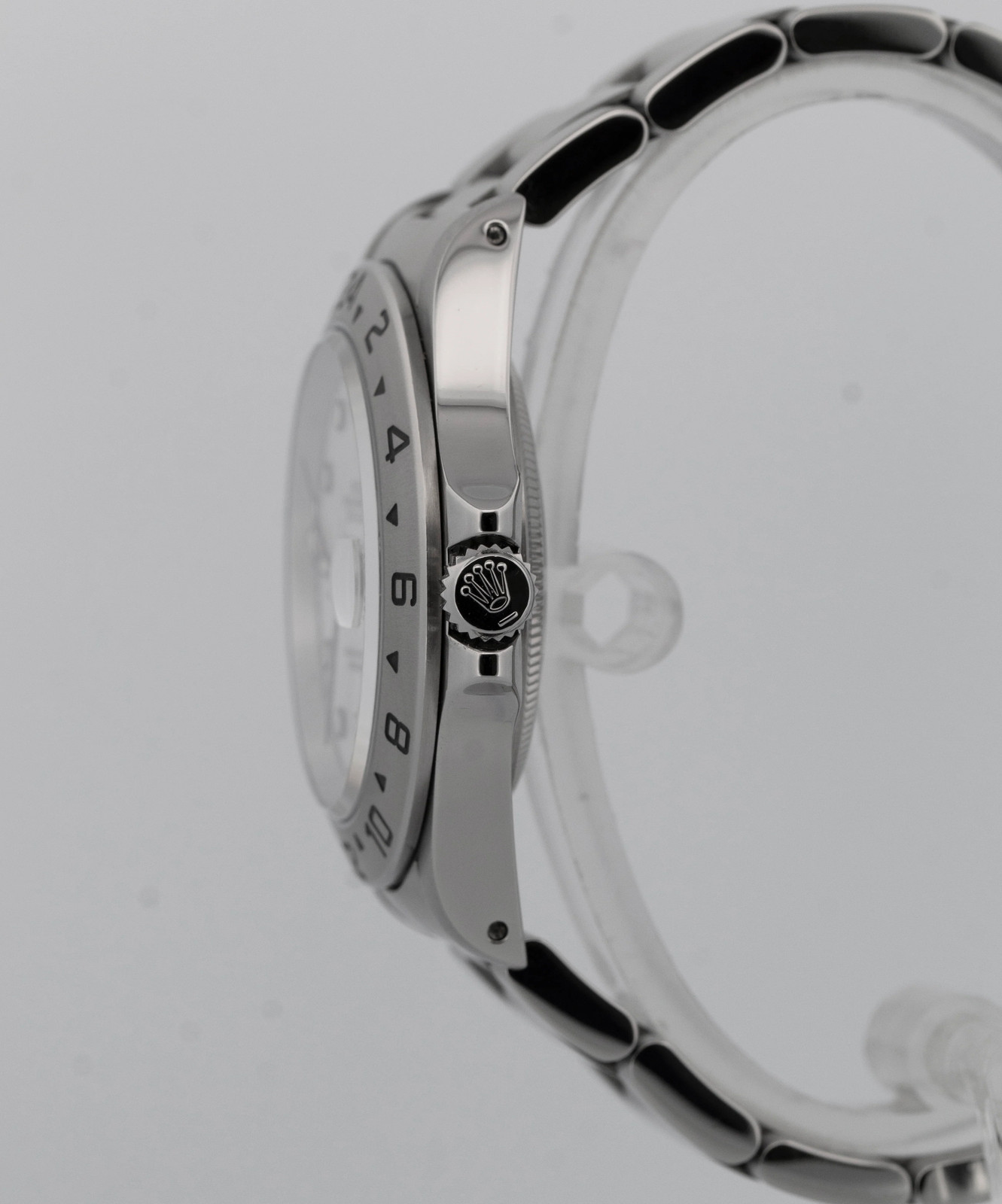 PAPERS Rolex Explorer II WHITE Stainless Steel 40mm 16570 Oyster GMT Watch BOX