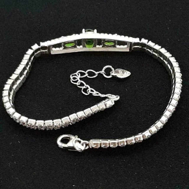 5 Ct Oval Cut Lab Created Diamond Tennis Bracelet14k White Gold Plated