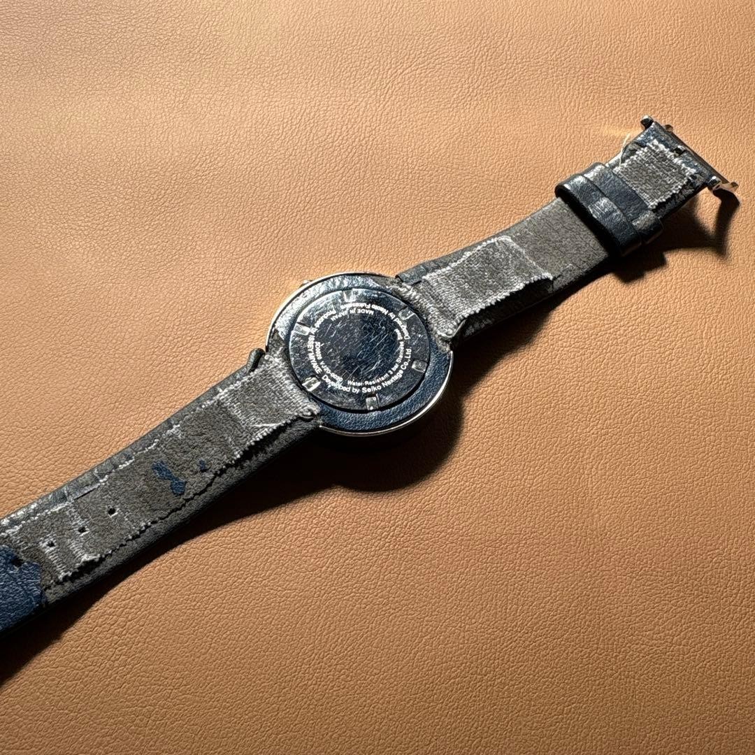 Issey Miyake Twelve Analog Quartz Watch Dark Blue Octagonal With Box Used JAPAN