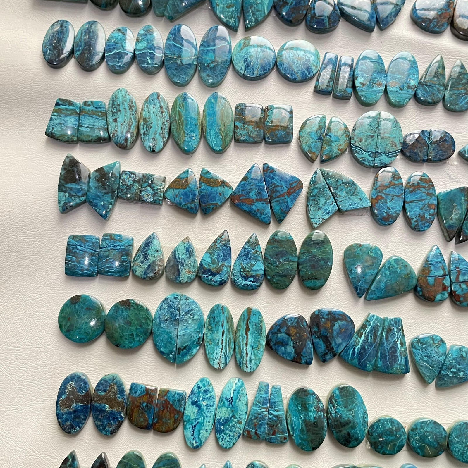 SHATTUCKITE Loose Cabochon Pair Spiritual Gemstone Natural