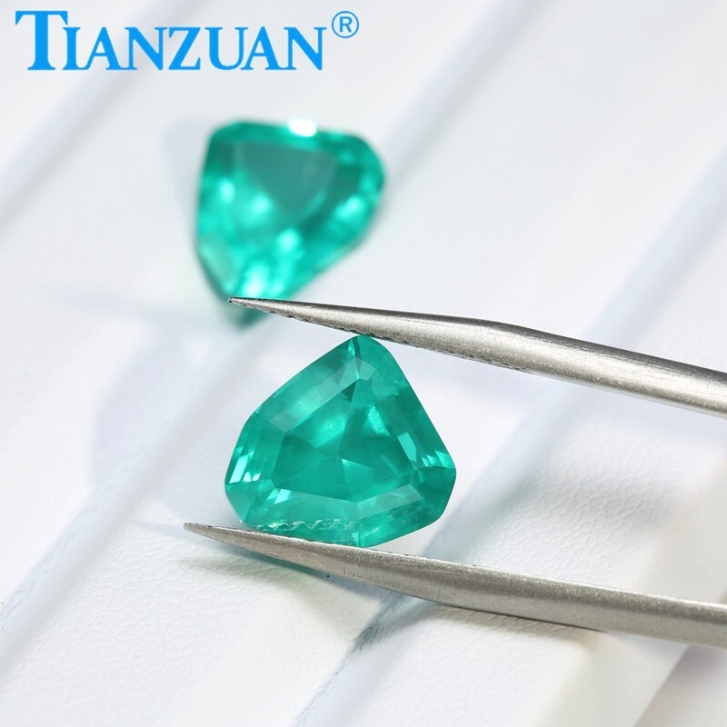 Irregular Shape YAG Paraiba Color Yttrium Aluminum Garnet Loose gemstone