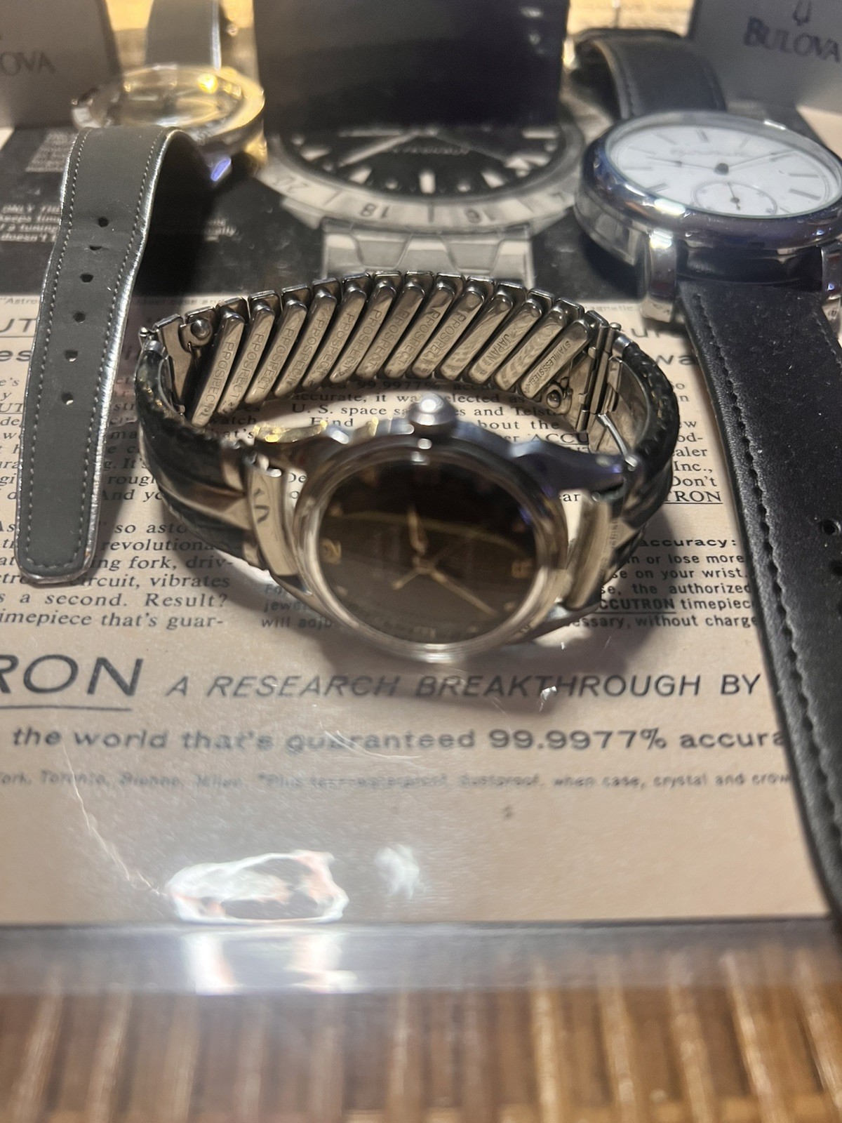 1959 Vintage Bulova 23 Jewel “M” Self Winding Bk Concentric Dial, SERVICED & Box