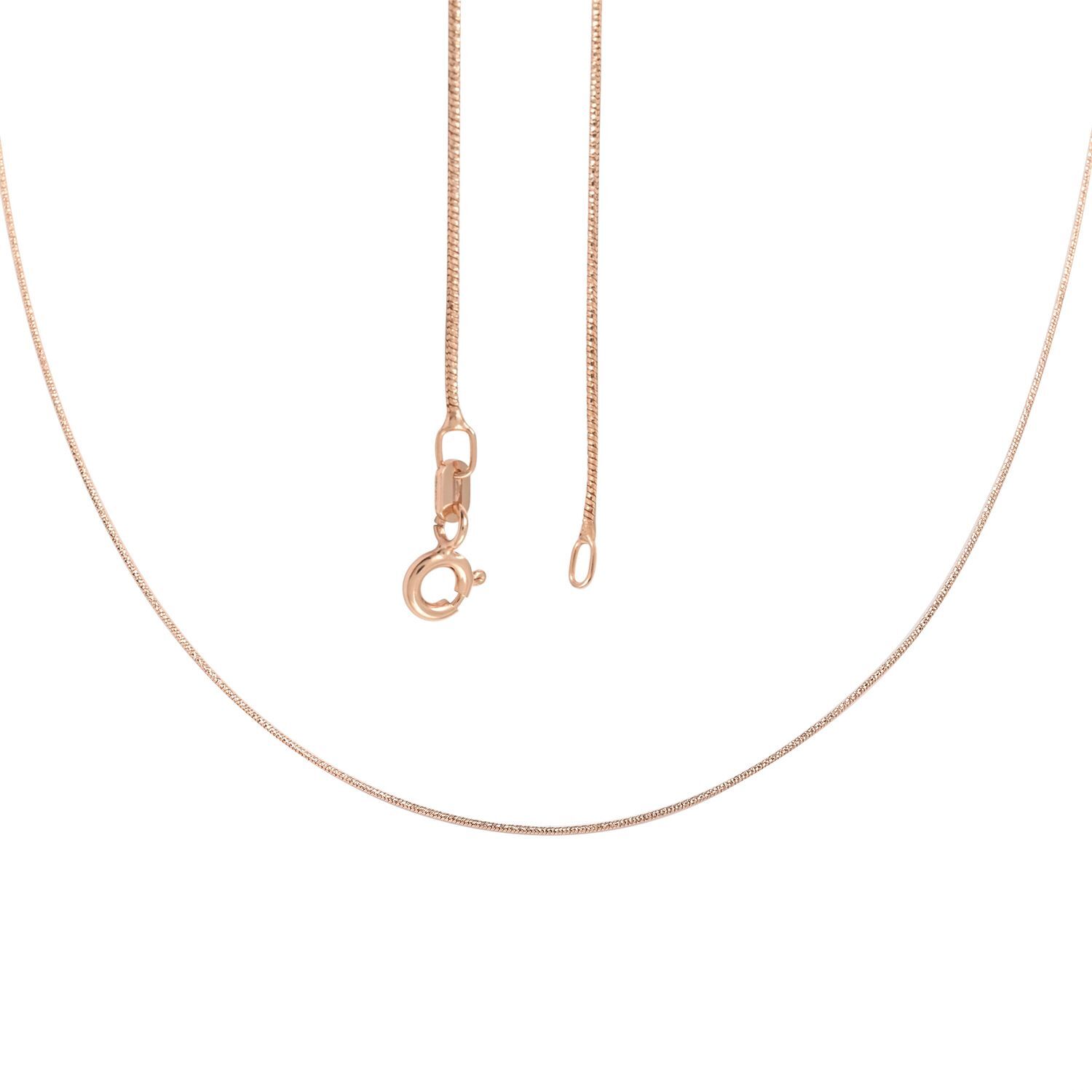 Italian Sparkle Necklace 30″ in 14K RG Plated Sterling Silver 3.5 Grams
