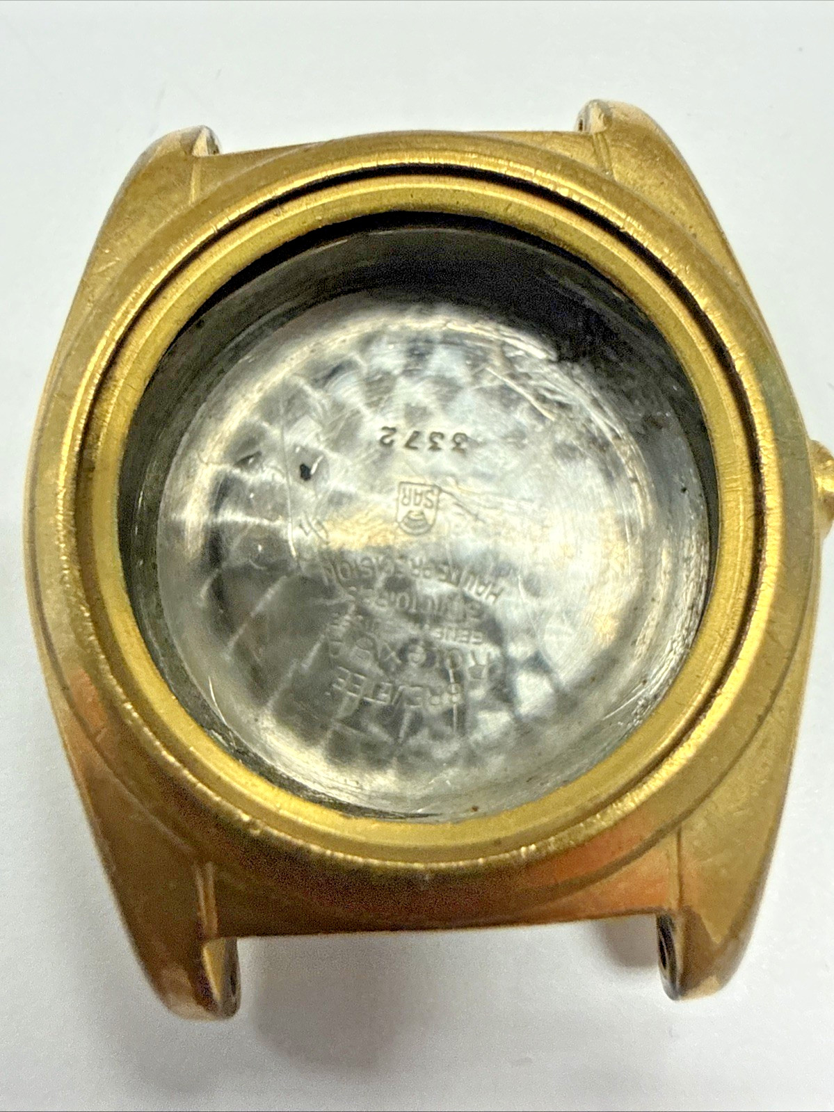 Rolex Vintage 1940s Bubbleback Ovetto 3372 Steel Watch Gold Filled Case e12206