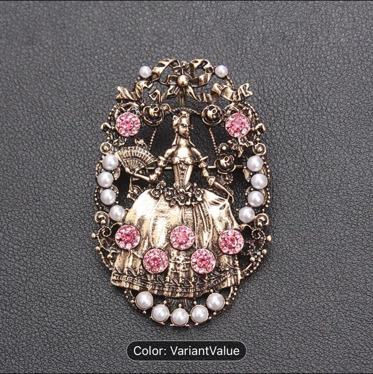 CLASSIC LUXURY PRINCESS PIN BROOCH RHINESTONE MOTHER DAY VALENTINE’S DAY GIFT
