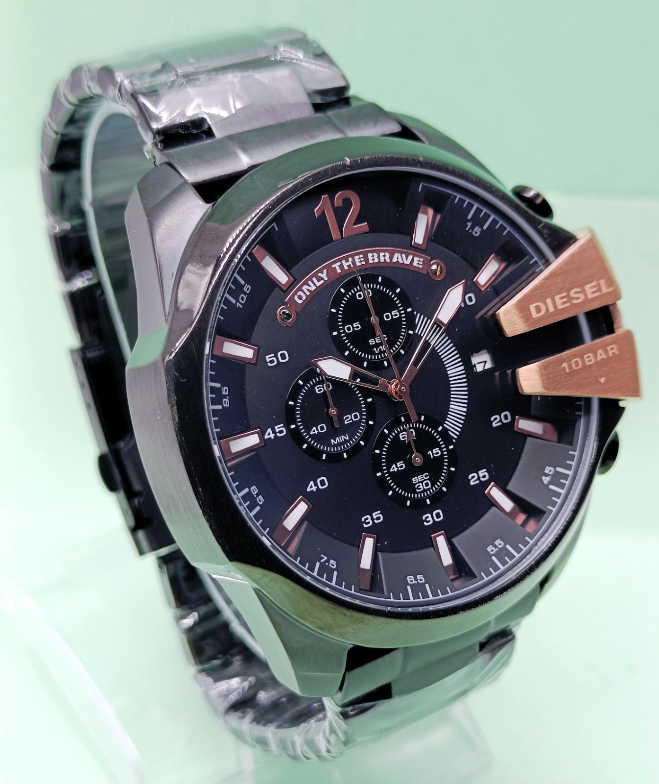 Awesome Diesel 10 Bar “ONLY THE BRAVE” Chronograph Quartz Men’s Wrist Watch