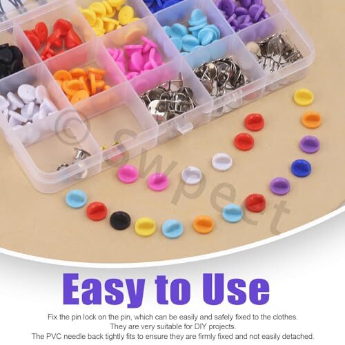 Swpeet 320Pcs Rubber Pin Backs Locking Butterfly Clutch with 10mm Blank Pins