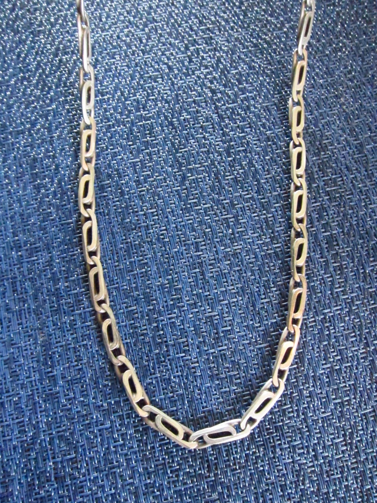 Unisex Italy 925 Sterling Silver Fancy Link Chain Necklace 20 3/4″ Long~35 Grams