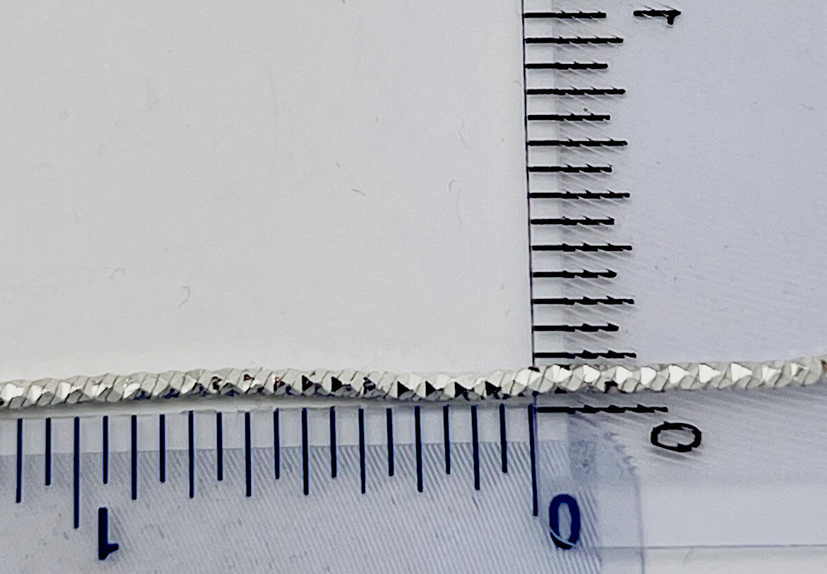 925 Sterling Silver Diamond Cut Snake Bracelet 8”
