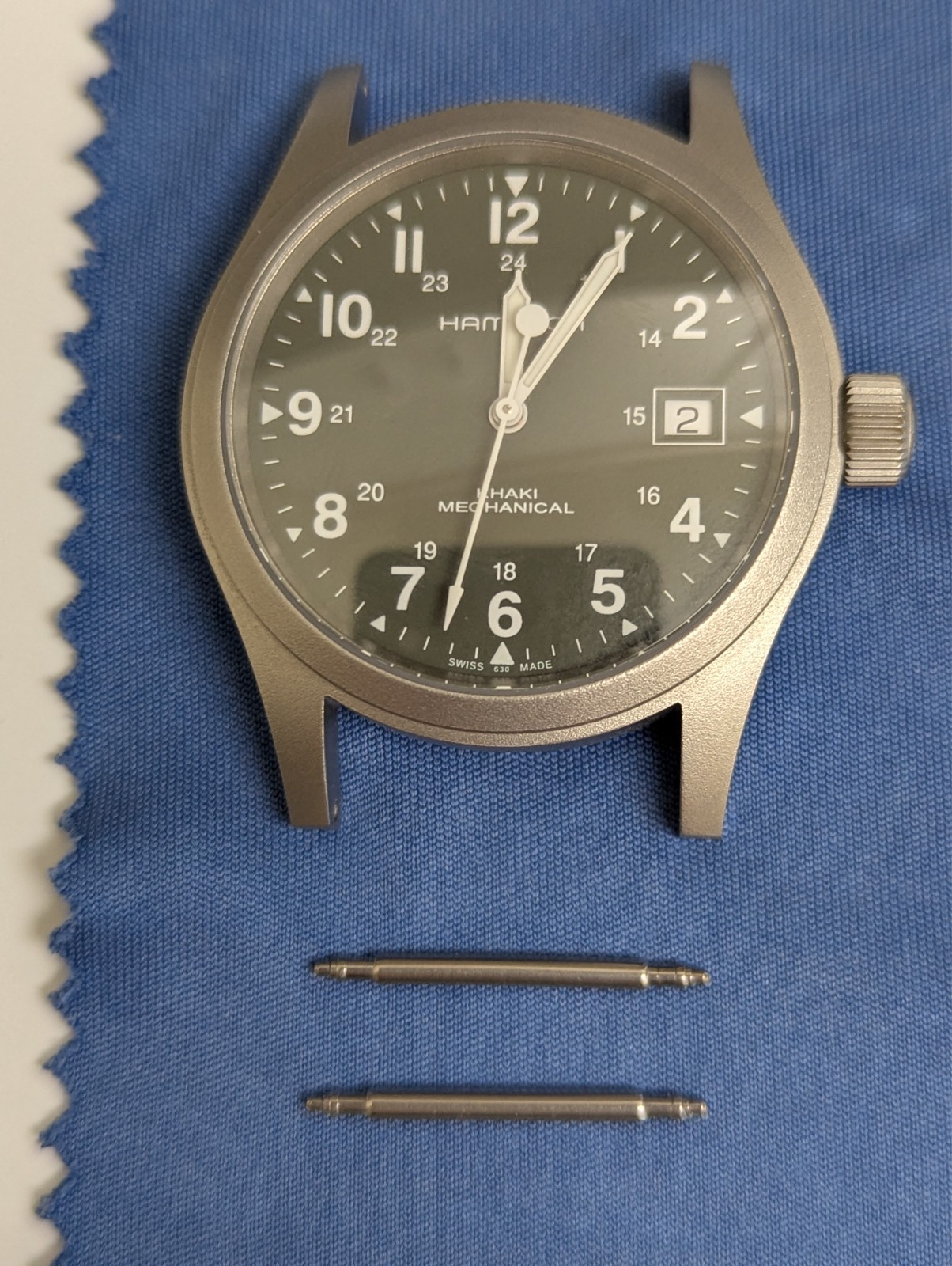 Hamilton Khaki Field Mechanical H69419363 Green ETA-2804 Date 38mm Complete Box