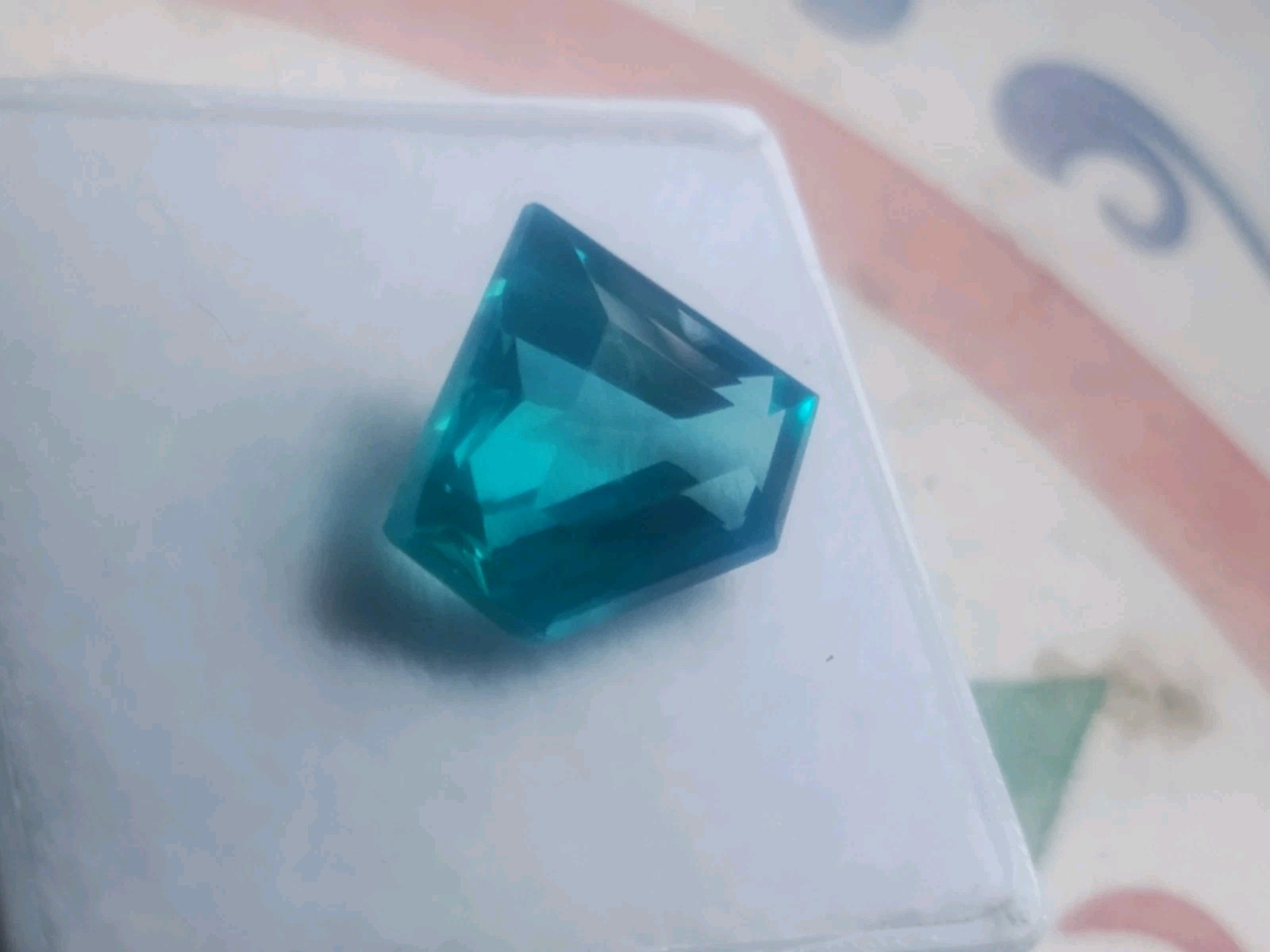 5.85ct Serendibite Green Bluish Unheated AGL Certified Fancy 10.5×12.5×5.7mm