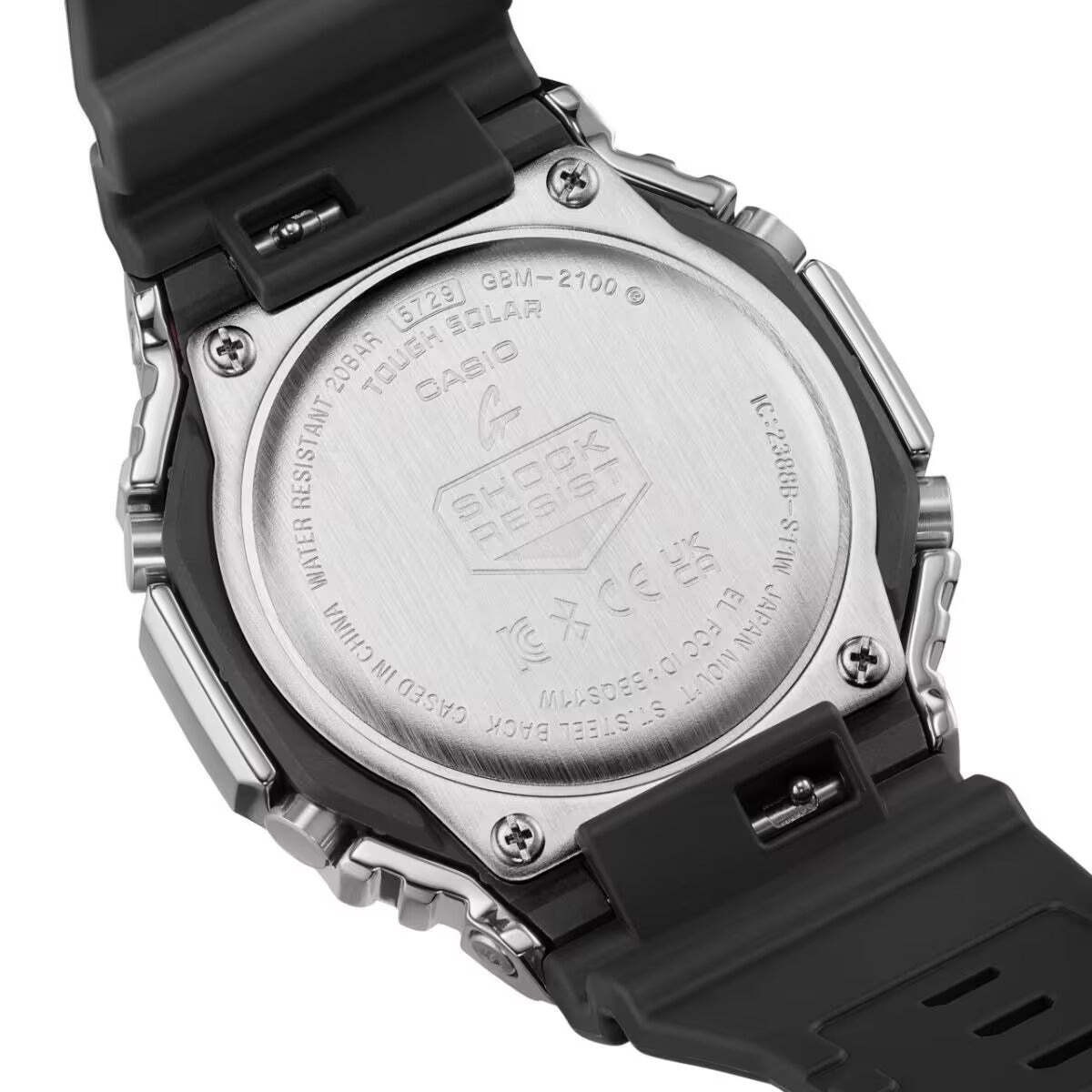 CASIO G-SHOCK GBM-2100-1A “CASIOAK” SOLAR BLUETOOTH G-STEEL WATCH
