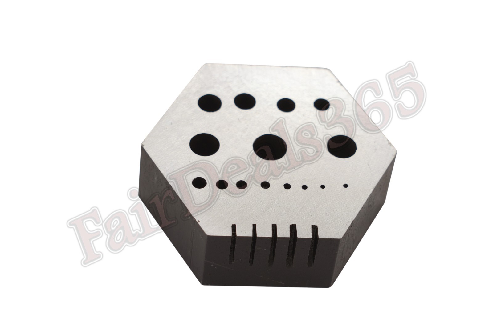 Hexagonal Riveting Stake w/ 15 Holes and 5 Serrations Jewelry Forming Tool
