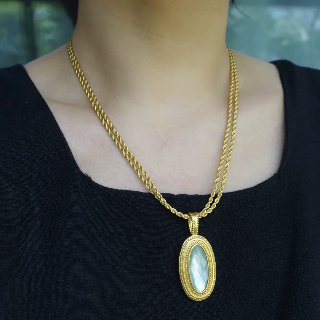 Julie Vos Marbella Statement Necklace NEW