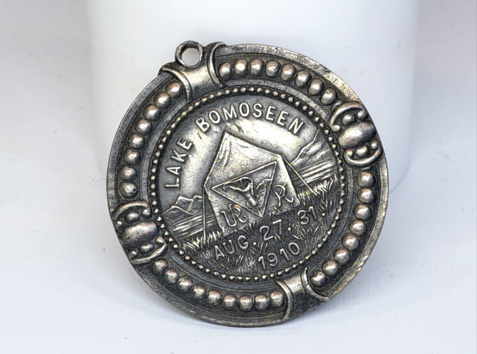 ANTIQUE 1910 VERMONT LODGE NO. 1 LAKE BOMOSEEN VT POCKET WATCH FOB