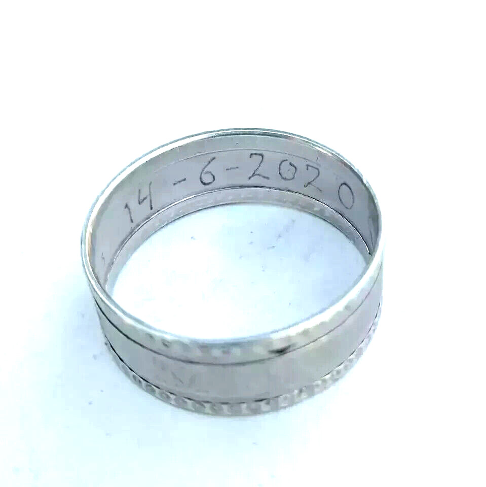 Vintage Rare Ring Men Sterling Silver 925 Handmade Gift Fashion Jewelry Size 13