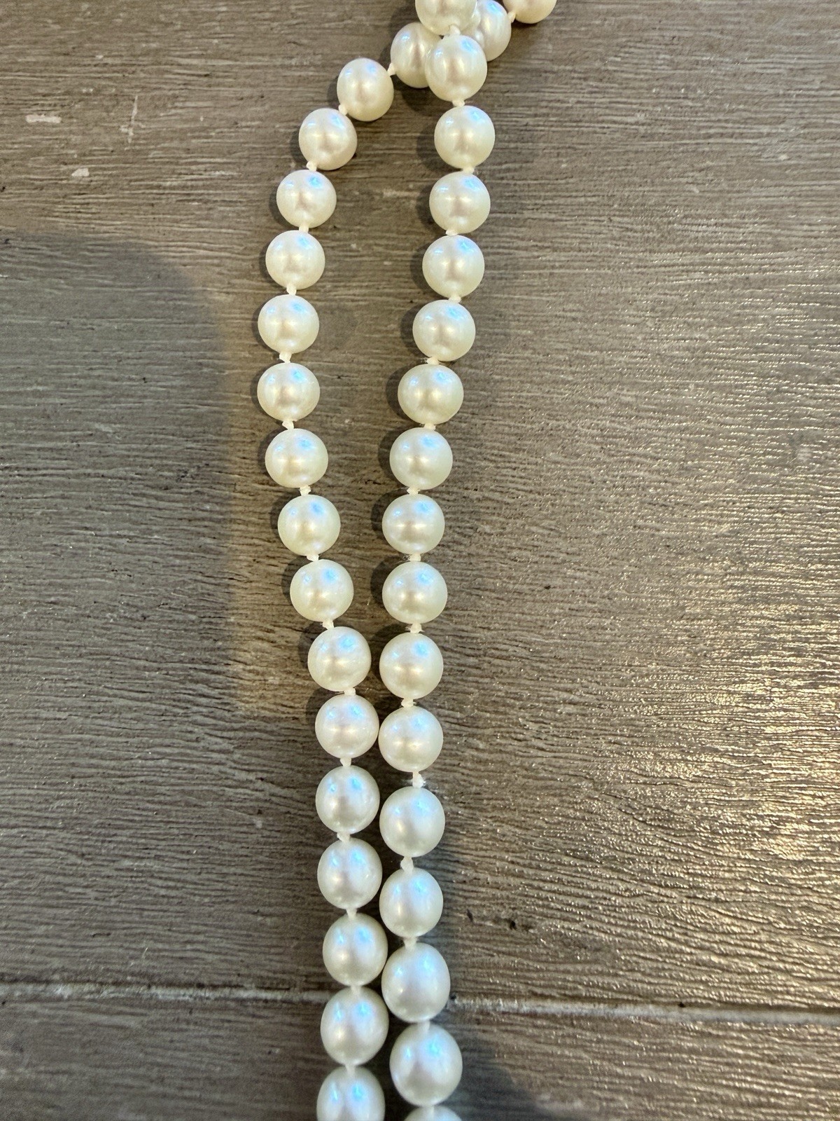 Pearl Paradise Necklace Strand 6.5-7.0mm 28” Length 14K Solid Yellow Gold Clasp