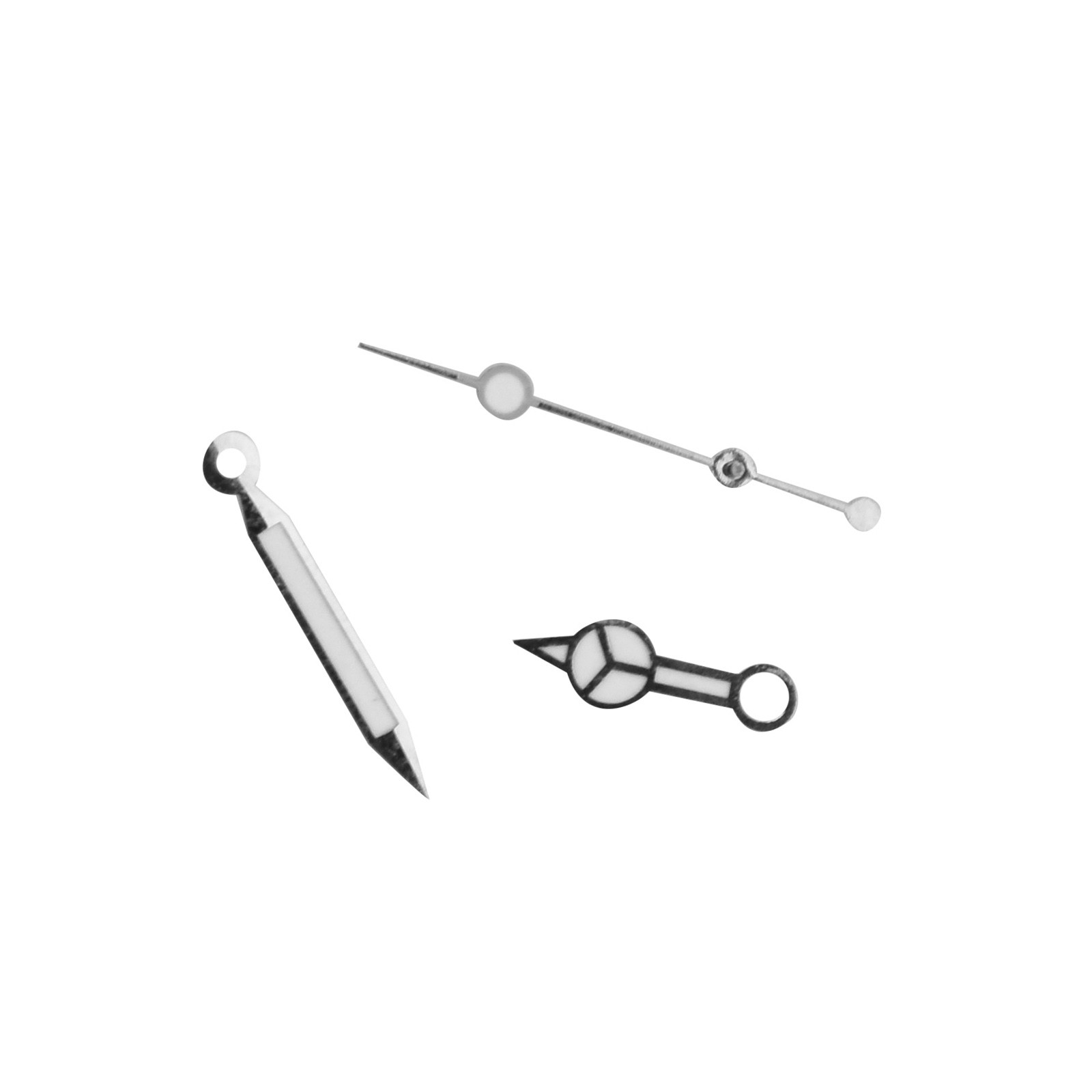 SILVER PLATED WATCH HANDS NEEDLE FOR ETA 2824 TUDOR MOVEMENT SUBMARINER