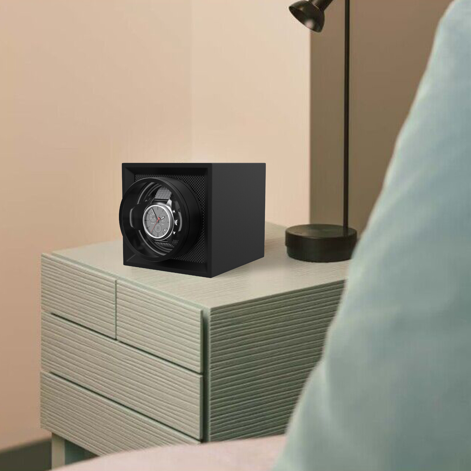 Automatic LED Watch Winder Single 4+4/6+6/8+4/12+6 LED Display Storage Watch Box