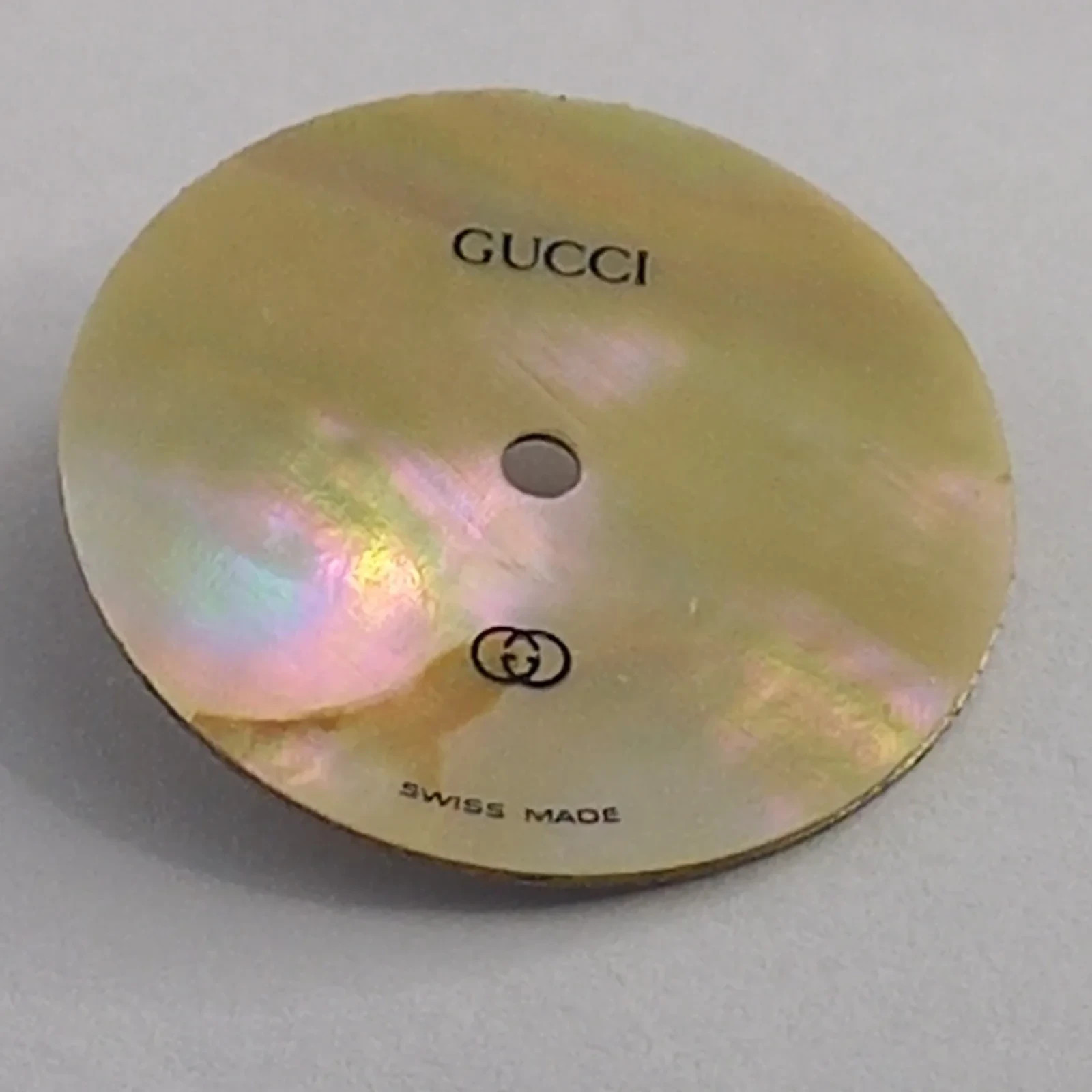 GUCCI Original Dail CAD.MOP. 30O0L Part No. 051.129 COLOR GOLD SKY
