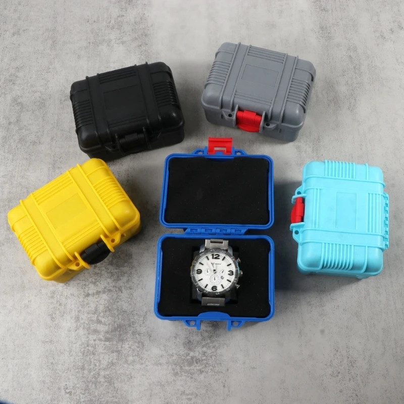 1 Slot Durable Watch Case Portable Plastic Watch Storage Box Waterproof Watch St