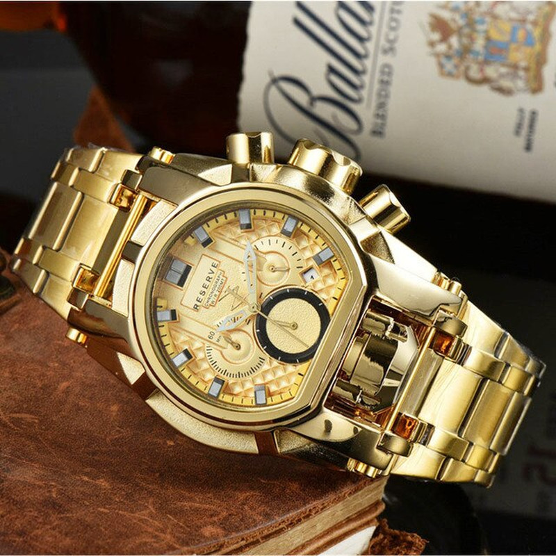 Reserve Bolt Zeus Undefeated Mens Watch Chronograph Invincible Luxury Watch