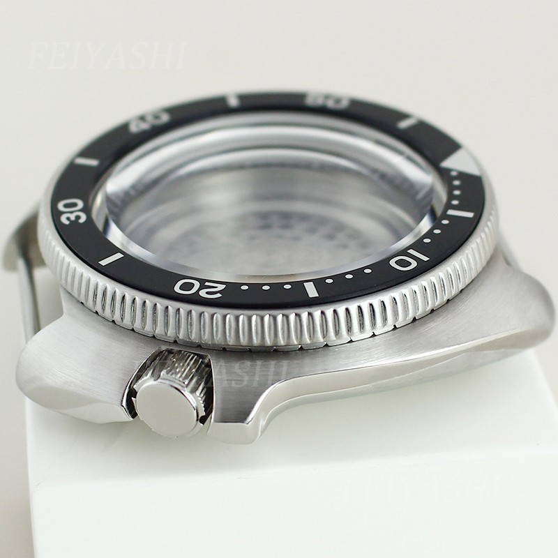 44mm Turtle Mod Stainless Watch Case Fit 28.5mm Dial For Seiko NH35 NH36 NH38