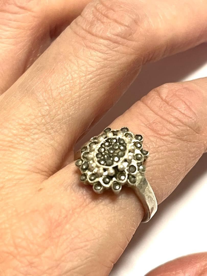SV925 Silver Ring with Stone US6–6.25 Elegant Design