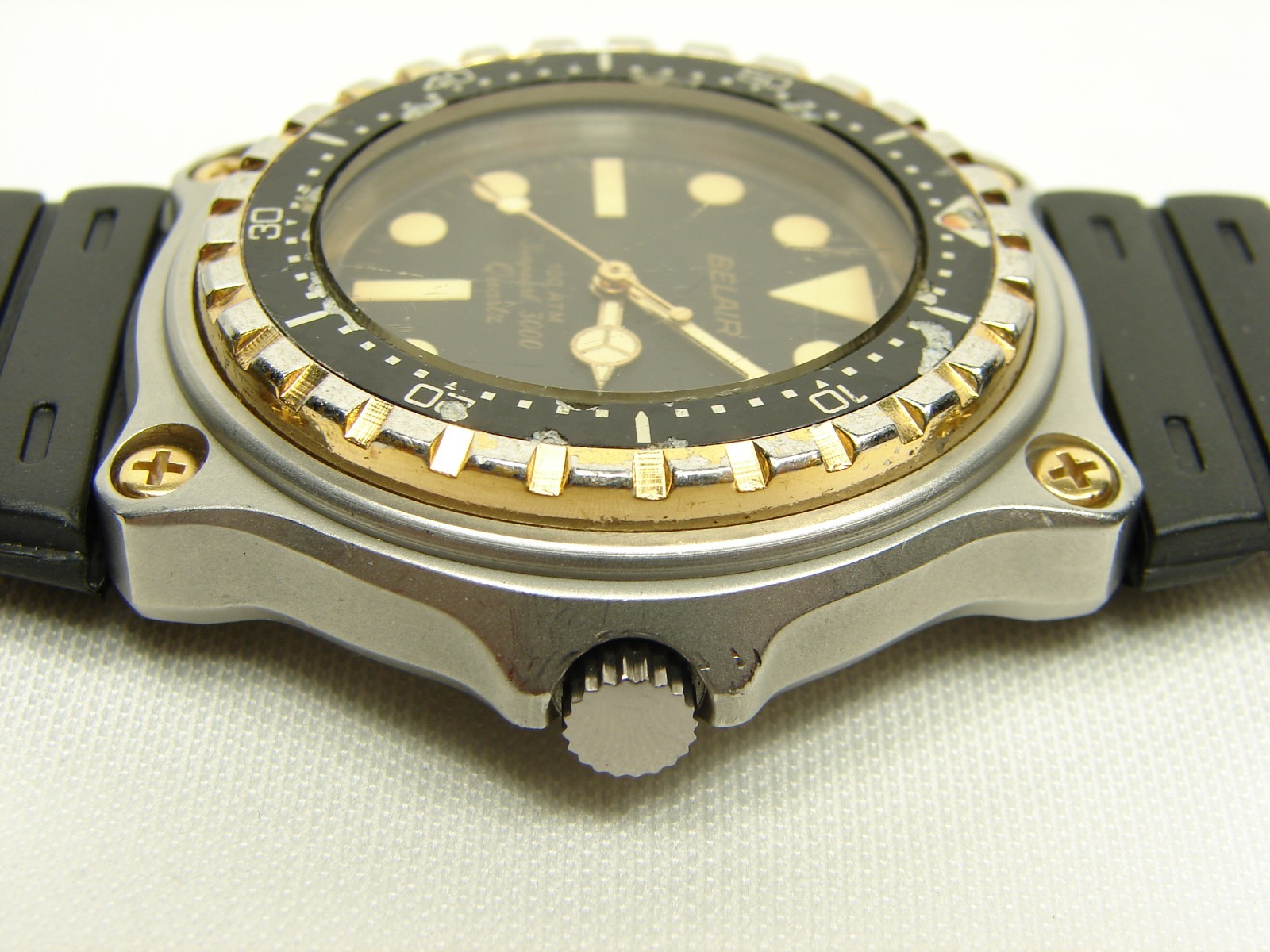 Vintage BELAIR Seapearl 3000 Swiss Quartz Sport Watch