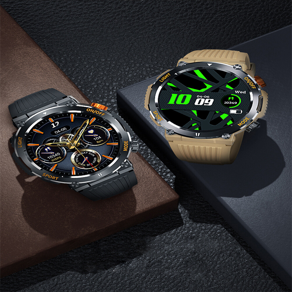 Smart Watch With LED Flashlight Heart Rate Sleep Monitor Fitness Tracker