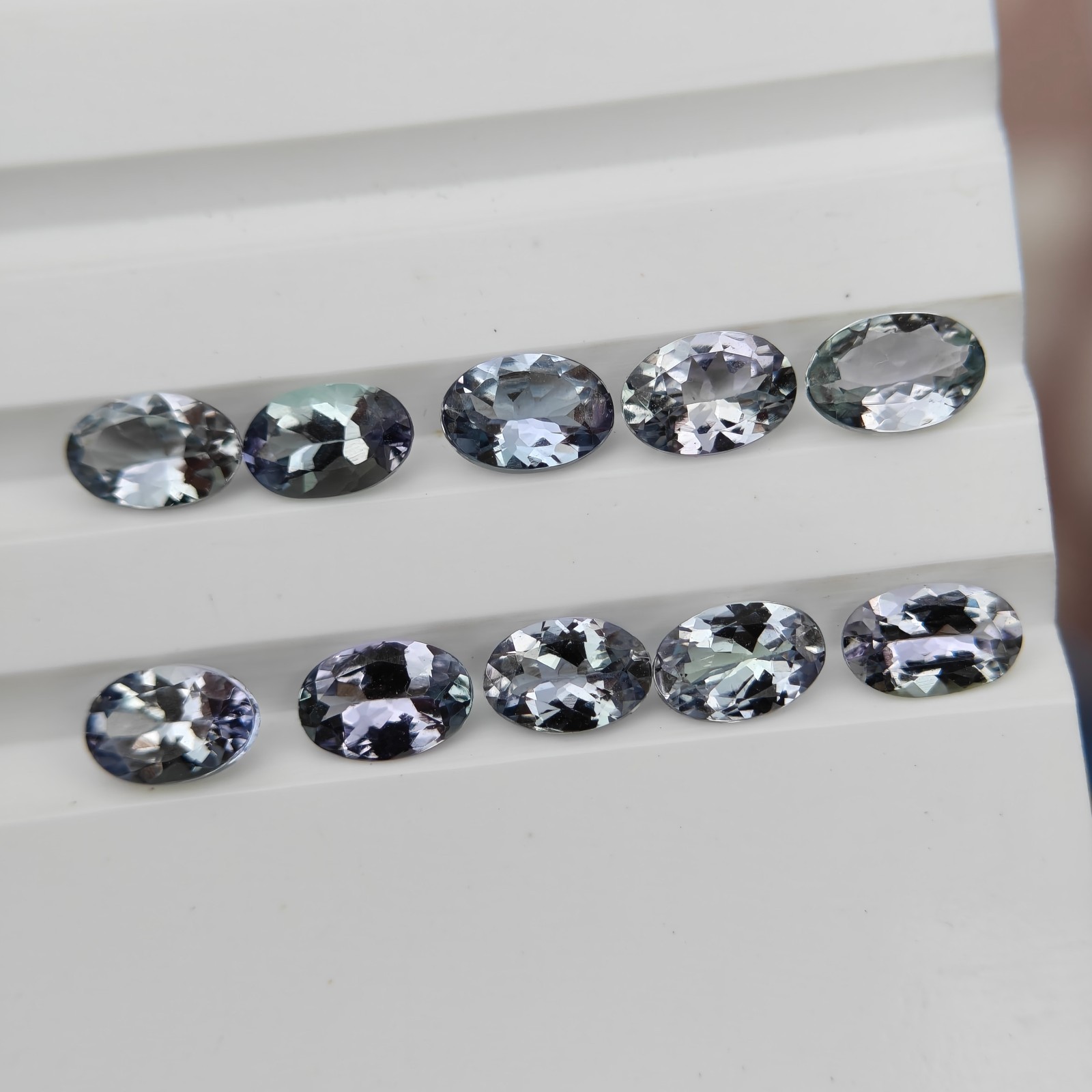 Bio Color 6x4mm Oval Zoisite Stone Lot 10 Pieces Layout Ideal For Jewelry