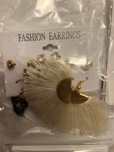 Lot #10: FEATHERS AND TASSELS JEWELRY: VARIETY ASSORTMENT NEW IN PACKAGES