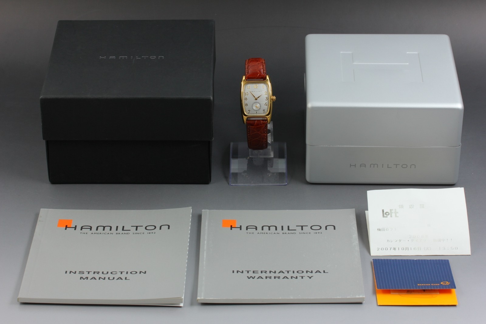 Hamilton American Classic Boulton H13431553 Men’s Qz Watch [Box & Paper] U791