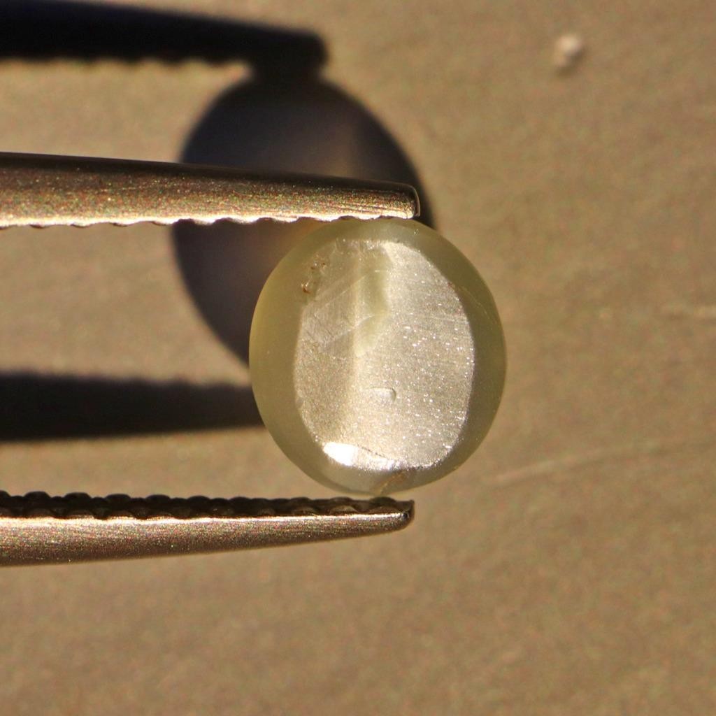 0.88 CTS THE NATURAL UnHeated chrysoberyl Oval SHAPE FREE SHIPPING