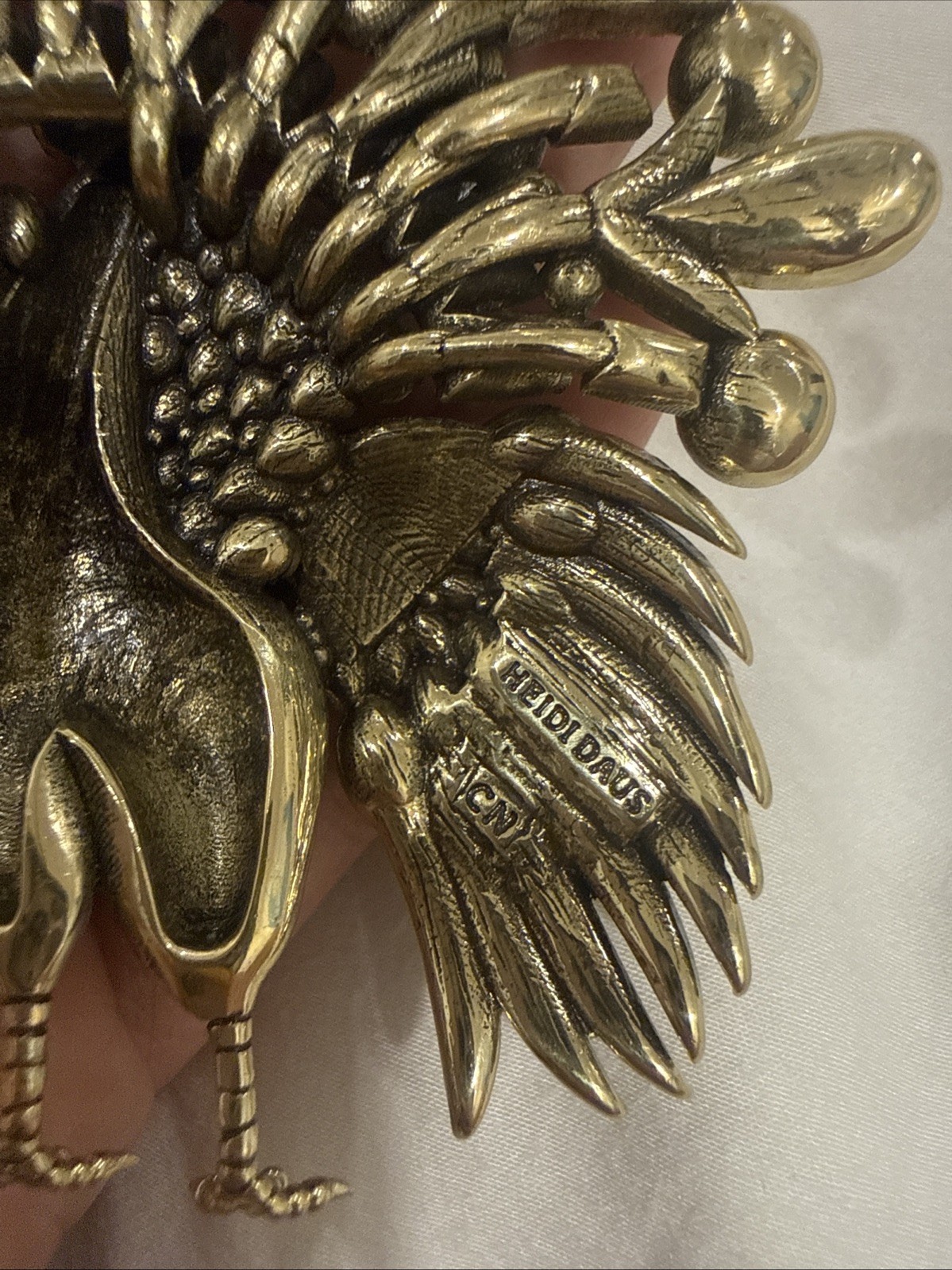 Heidi Daus “Tyrone Turkey” Multi-Color Crystal Pin Brooch- NWT-Orig. $199.95