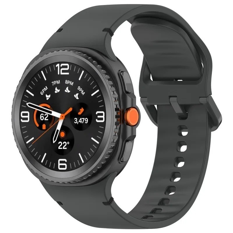 Silicone Watch Band For Samsung Galaxy Watch 8 40mm 44mm Classic 46mm Strap
