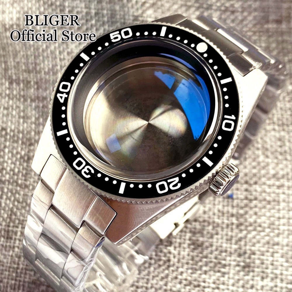 62MAS Case Fit NH35 PT5000 Automatic Diver Watch Case 300M Waterproof ARSapphire