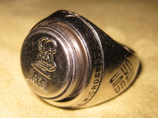 JAVA RING: VERY RARE! Sun Microsystems JAVA ONE Promo – NEW!