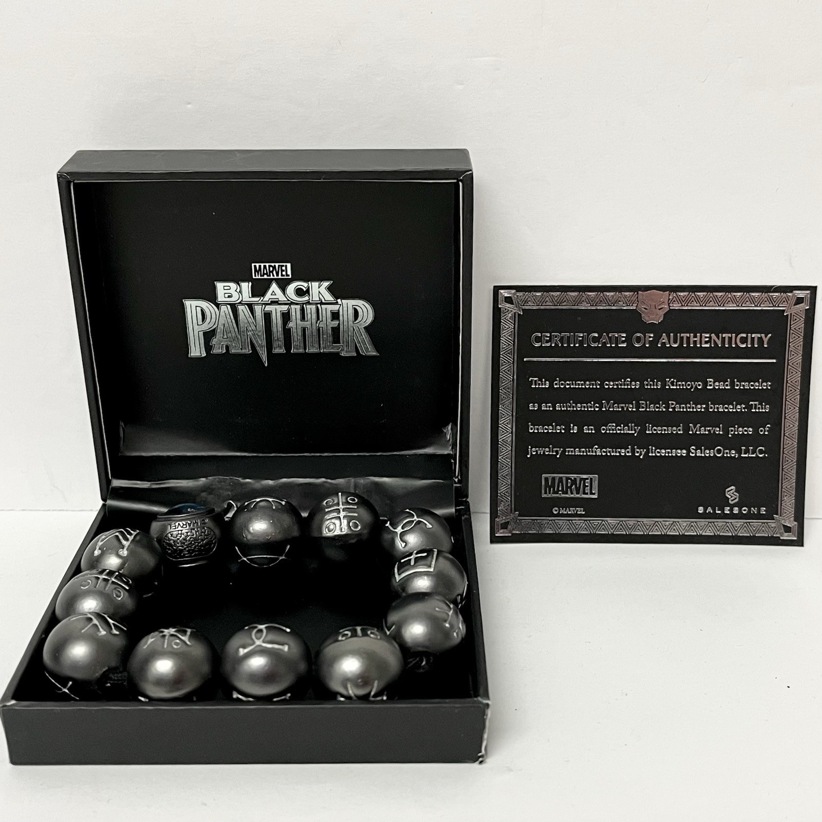 Marvel Black Panther Kimoyo Bead Bracelet, Blue | Collectible Movie Accessory